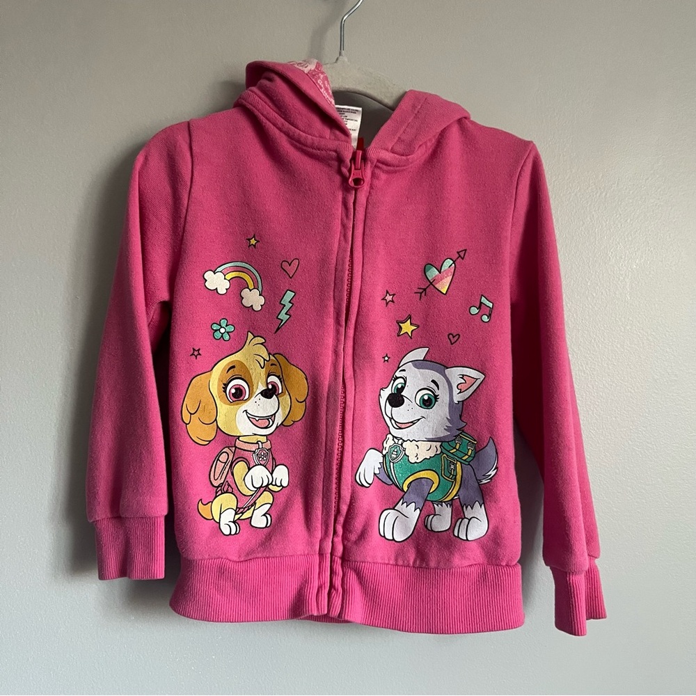 FREE ADD ON - Pink Paw Patrol Full Zip Hoodie